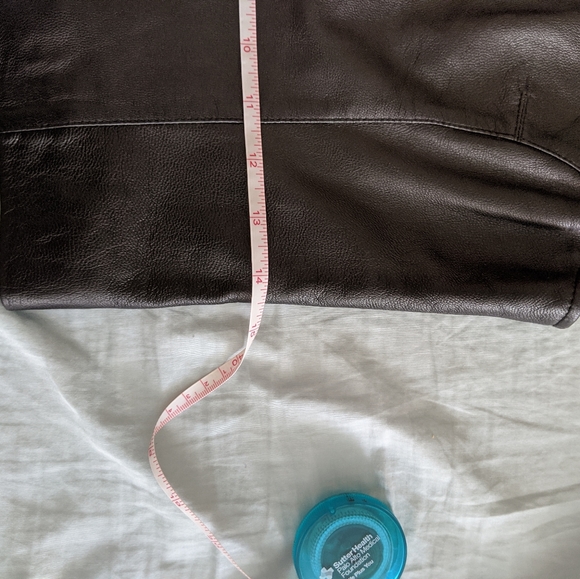 Aula Lamb Leather Top with Sheer Cap Sleeves - Picture 5 of 6